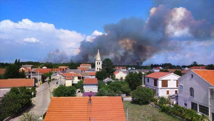 Zadar - požar