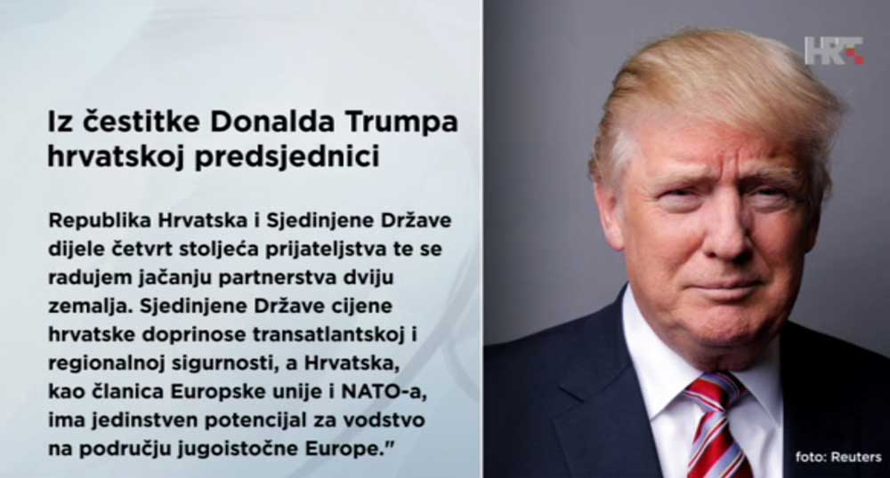 Čestitka - Trump - Dan državnosti