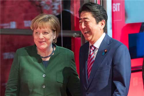 Merkel i Abe